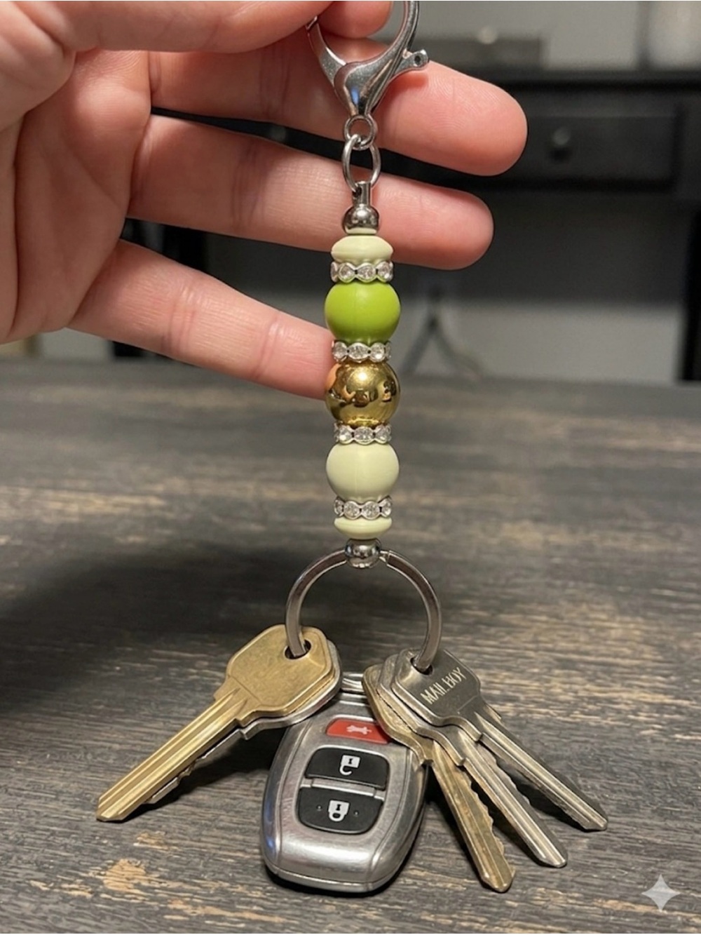 Green Fairy Inspired Key Ring